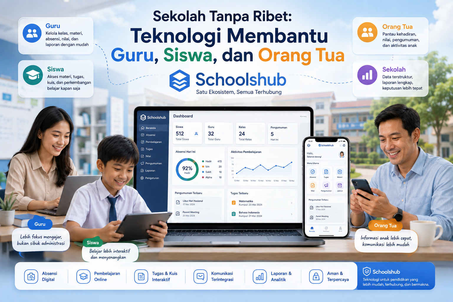 Bagaimana Teknologi Membantu Guru, Siswa, dan Orang Tua?