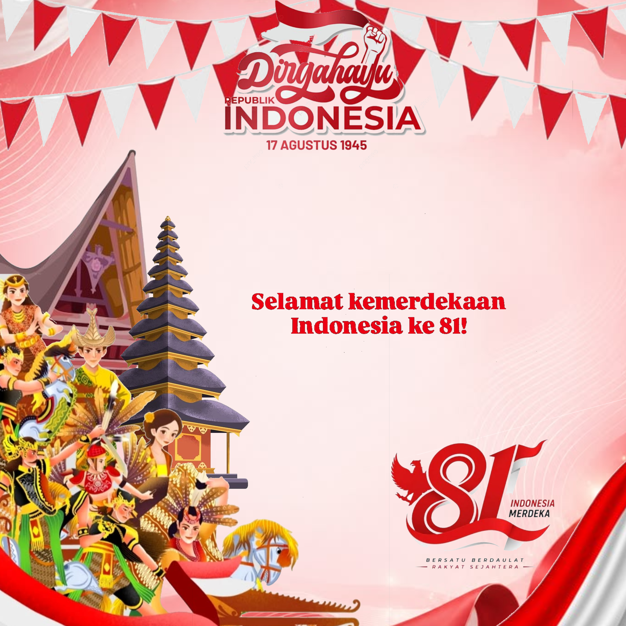 Poster kemerdekaan indonesia